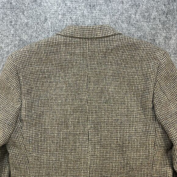 Harris Tweed Blazer Men 40R Brown Wool Vintage Jacket Sport Coat Classic Preppy - Picture 10 of 16